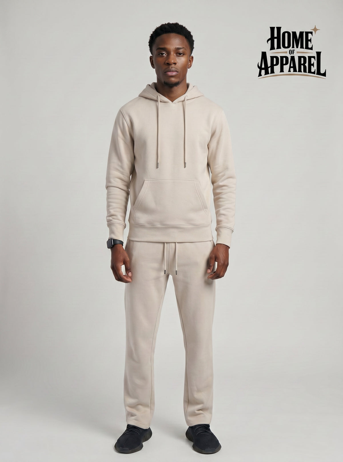 Sand Heavy weight Cotton fleece SweatSuit