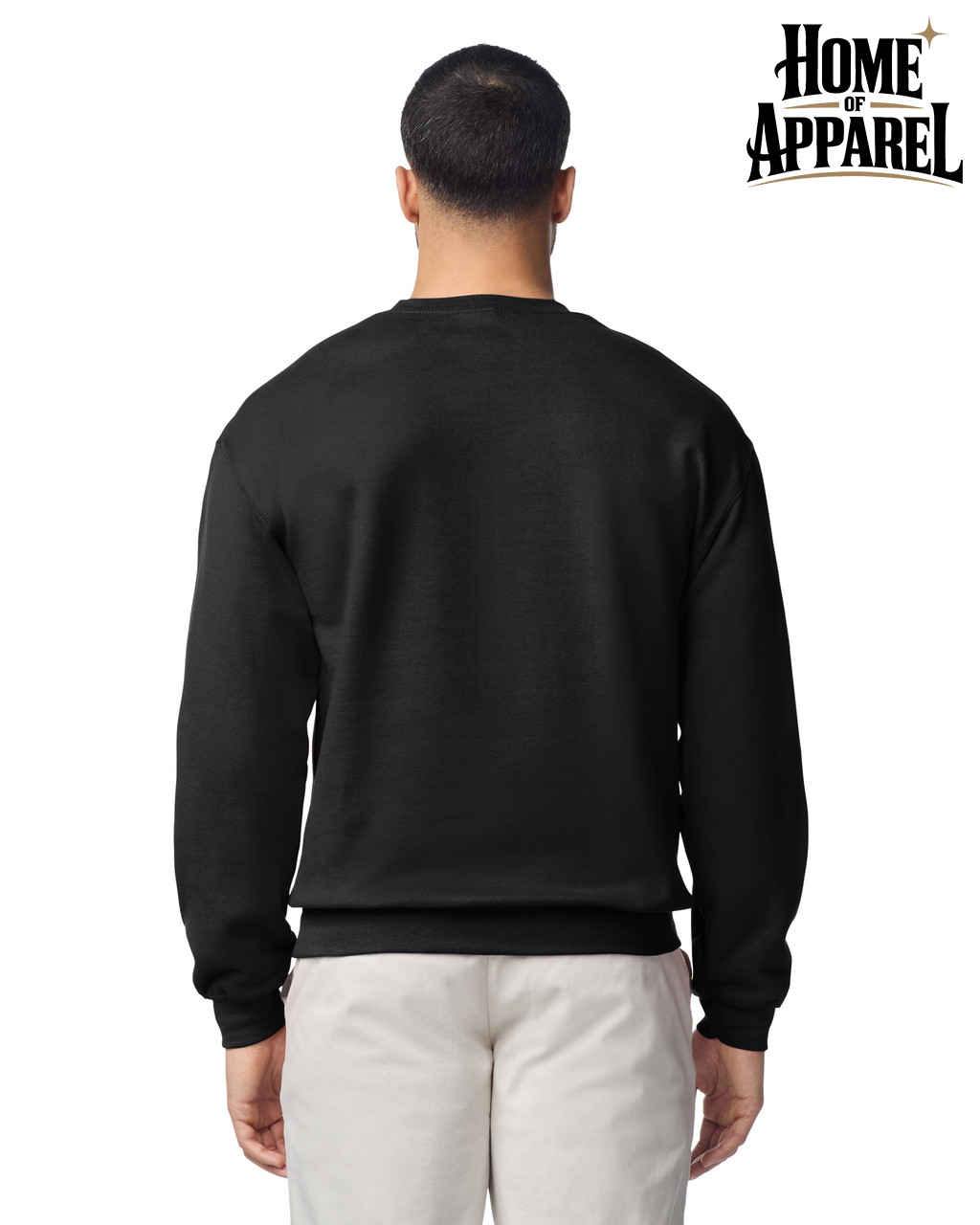 Gildan 18000 Heavy Blend unisex crewneck sweatshirt, back view