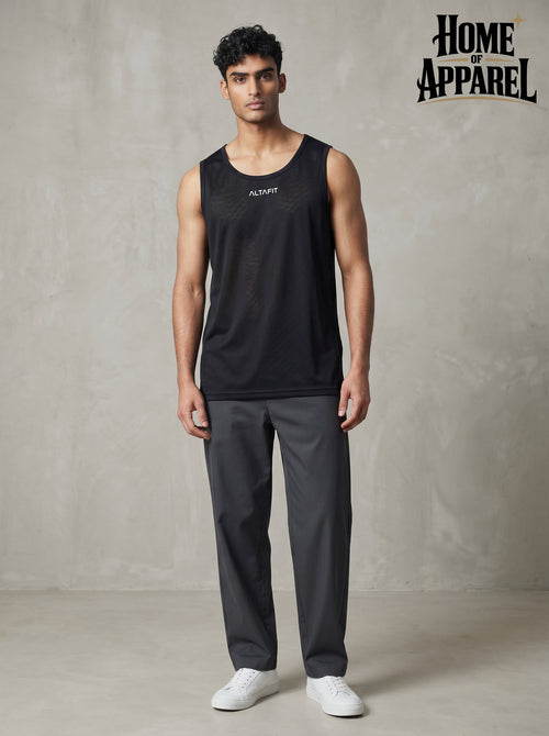 Men's Mesh Tank Top | 100% Polyester | Lightweight Activewear