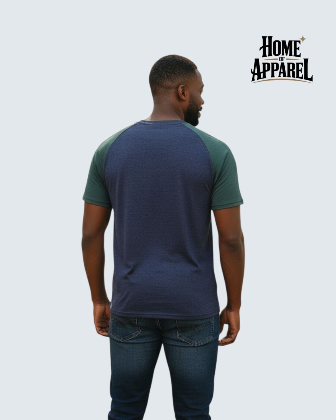 Cotton Jersey Contrast Raglan T-Shirt