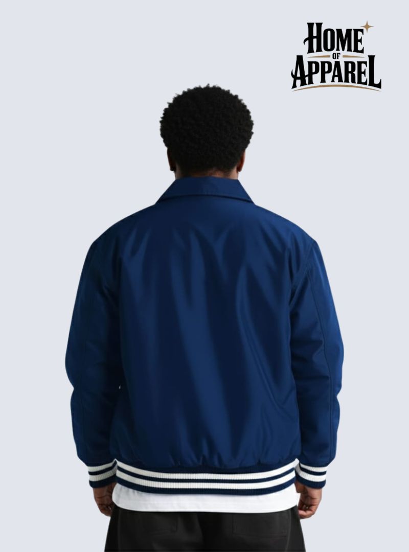 Shaka Wear Collared Varsity Jacket
