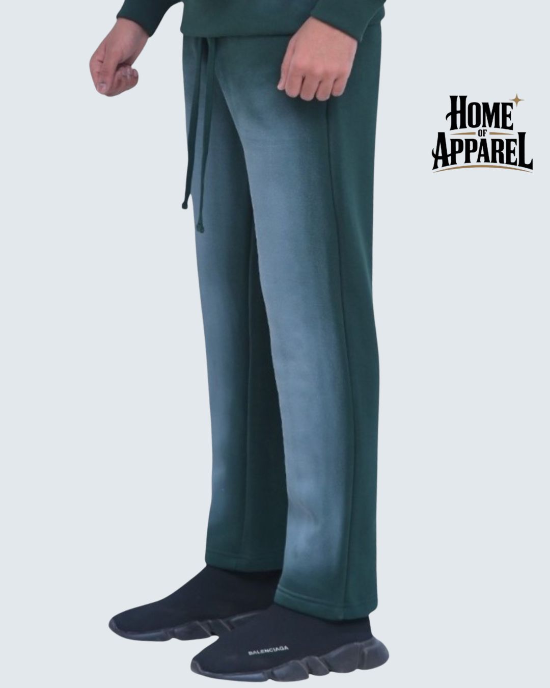 Green Sun Faded Cotton Fleece Pant – Premium Comfort & Style