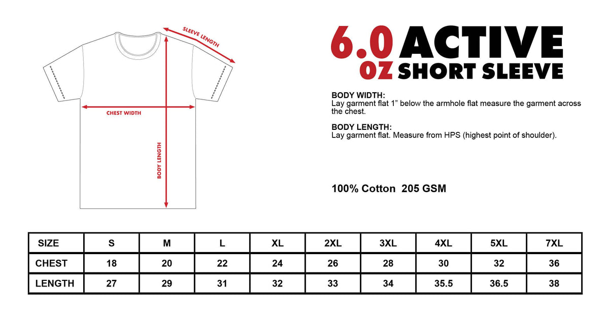 Shaka Wear 6.0 oz Active Short Sleeve