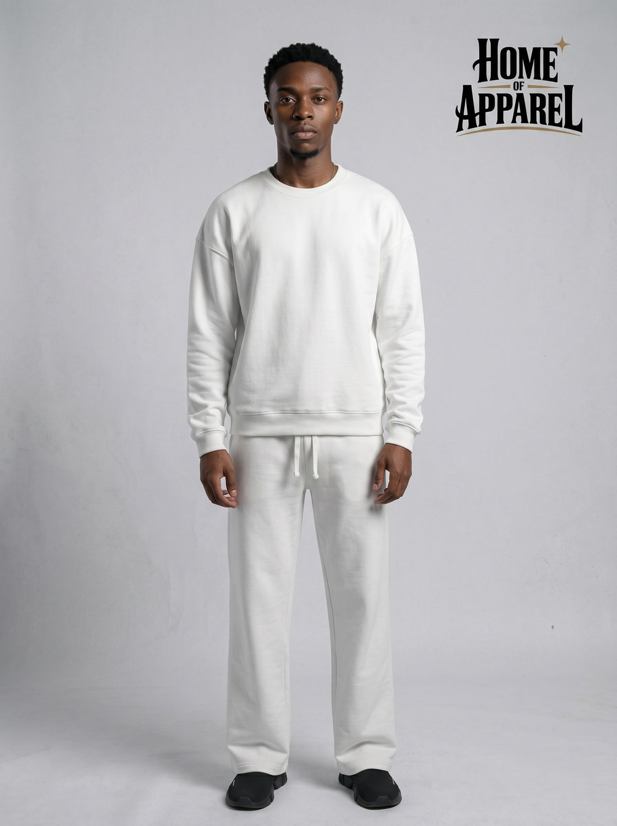 400 GSM White Oversized Cotton Terry Sweatsuit
