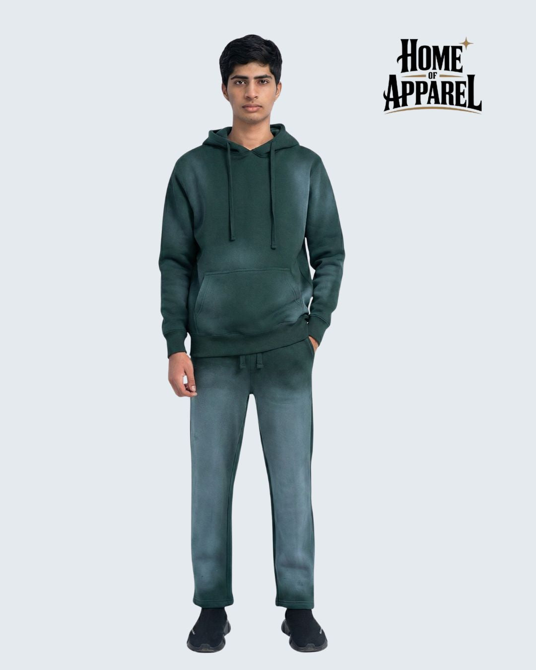 Premium Sun Faded Green Sweat Suit – Everyday Comfort & Style