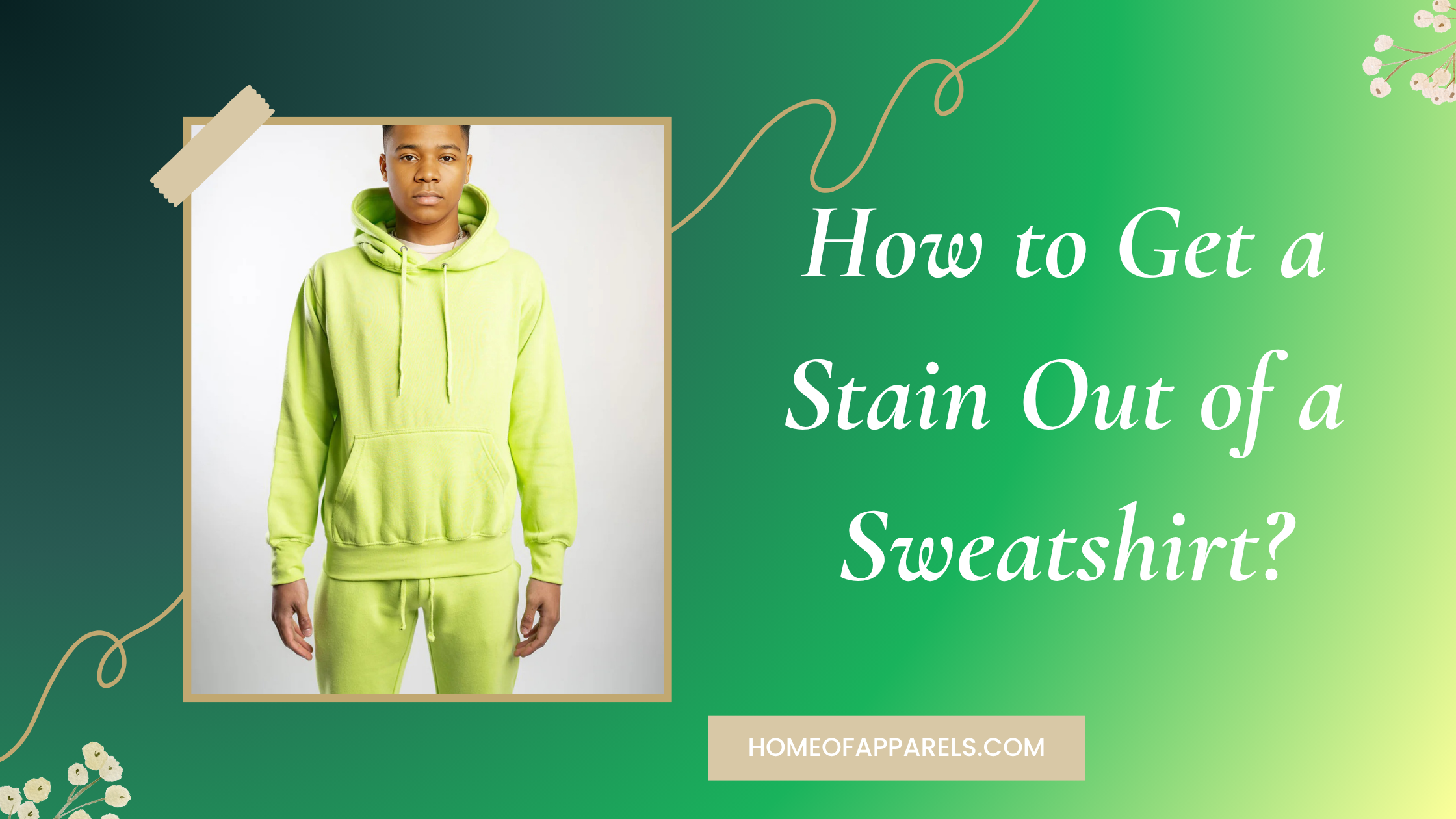 How to Get a Stain Out of a Sweatshirt?