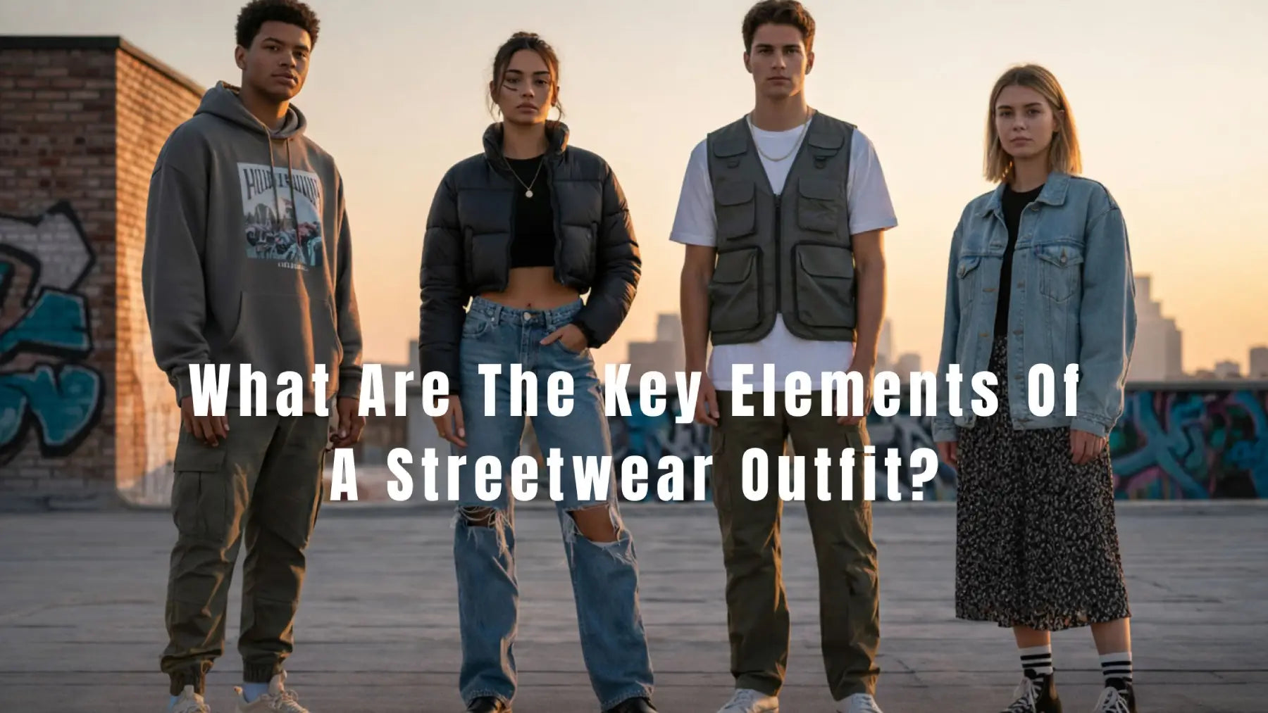 What are the key elements of a streetwear outfit?