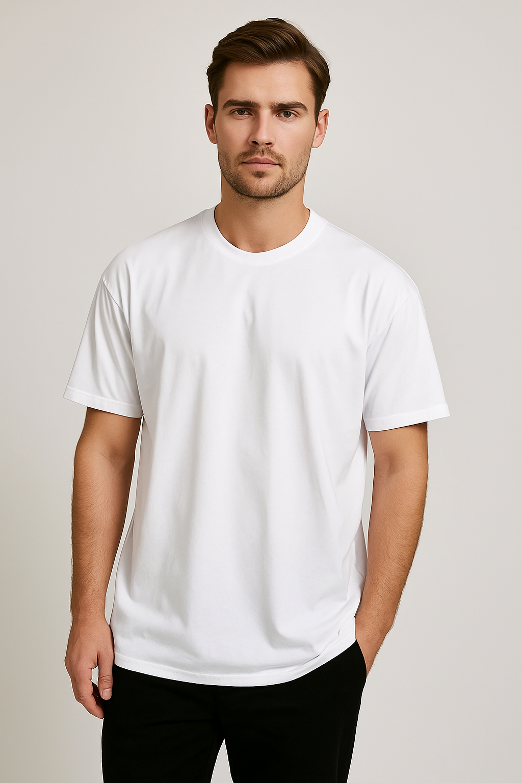 plain white t-shirt for men