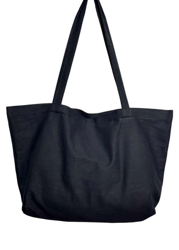 Customizable Black Tote Bag