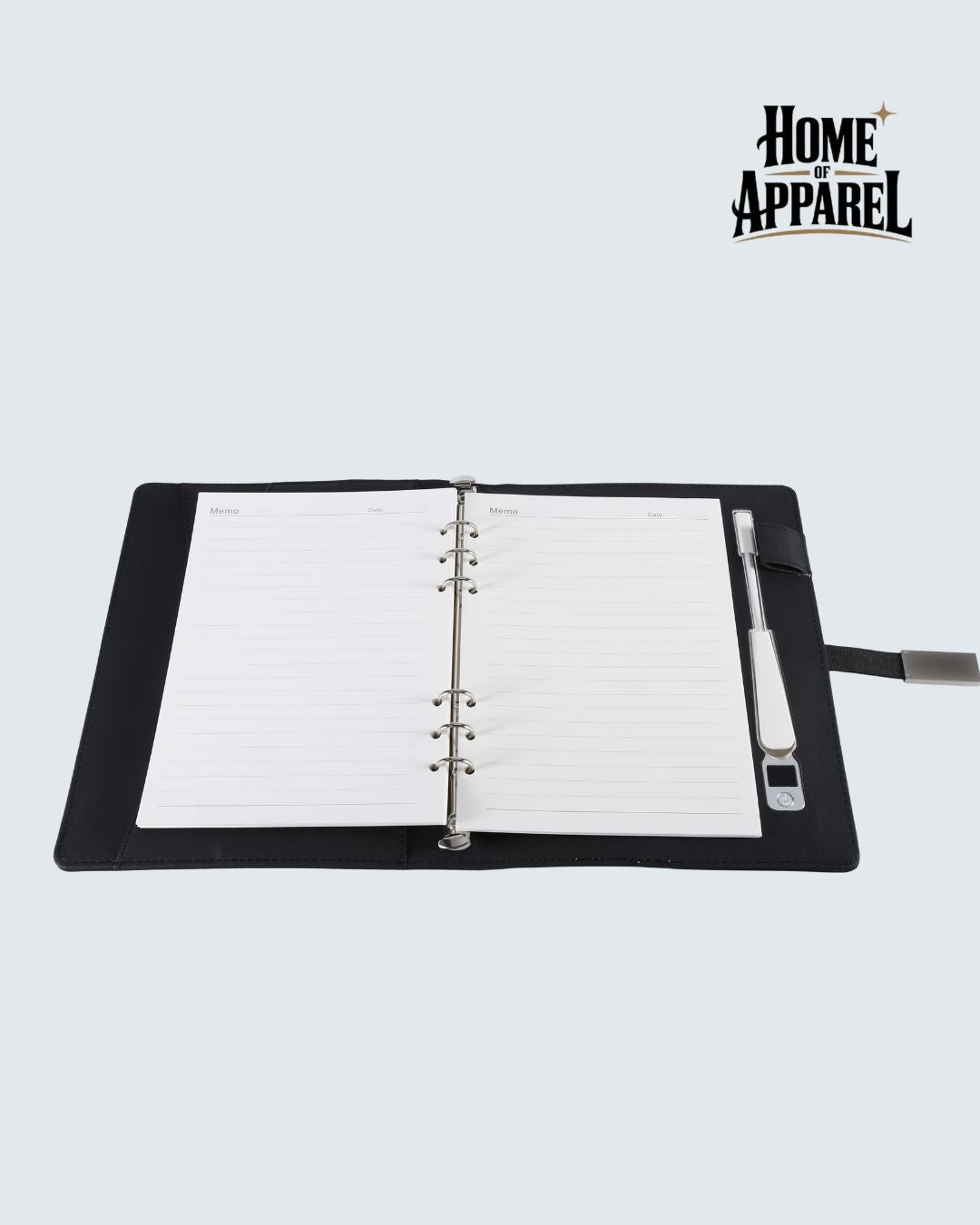 Smart Notebook 2026-2027, Wireless Charger, Power Bank, LED Light, USB & Card Slots