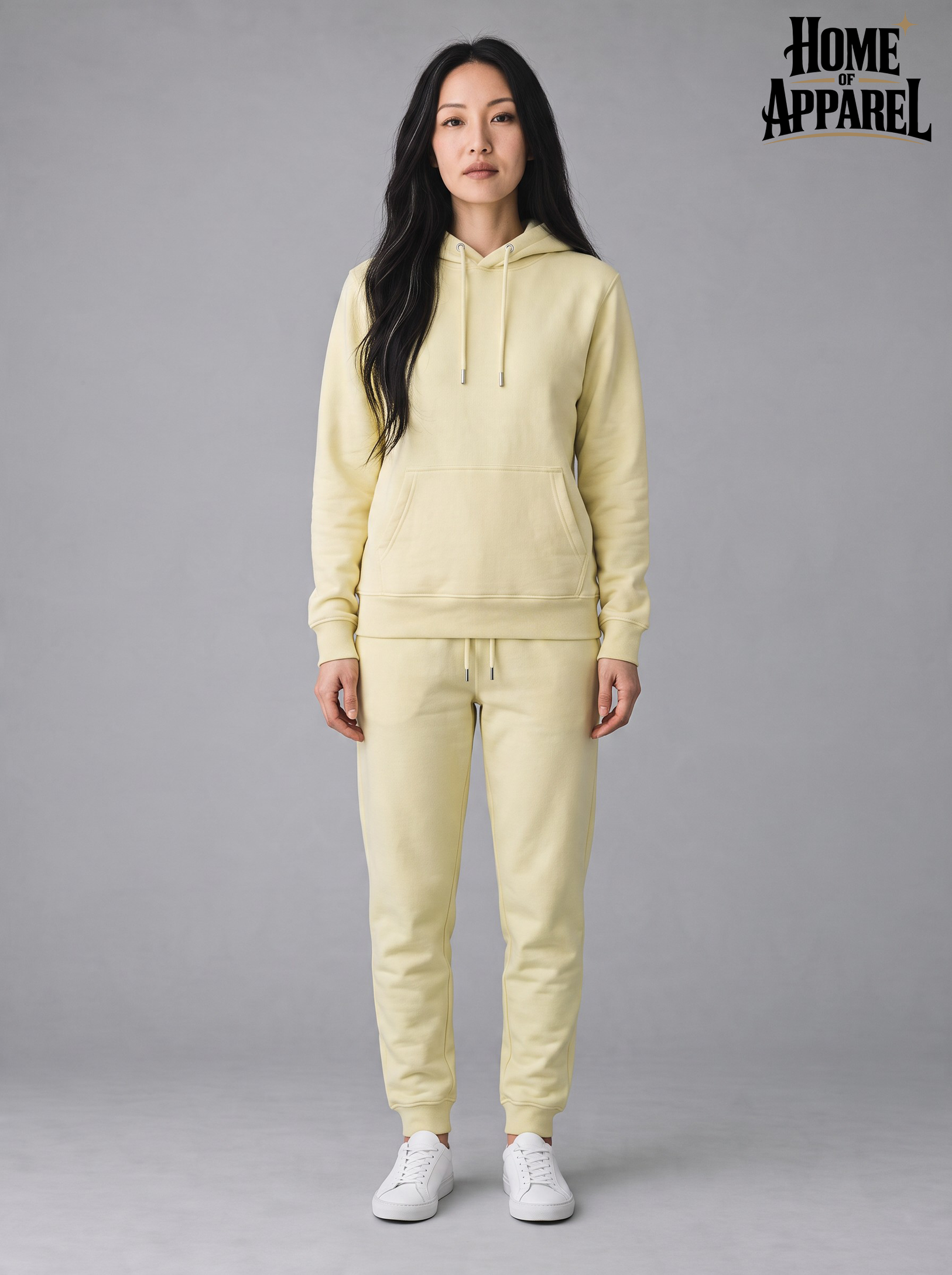 Matching hoodie and jogger tracksuit set for casual wear and streetwear