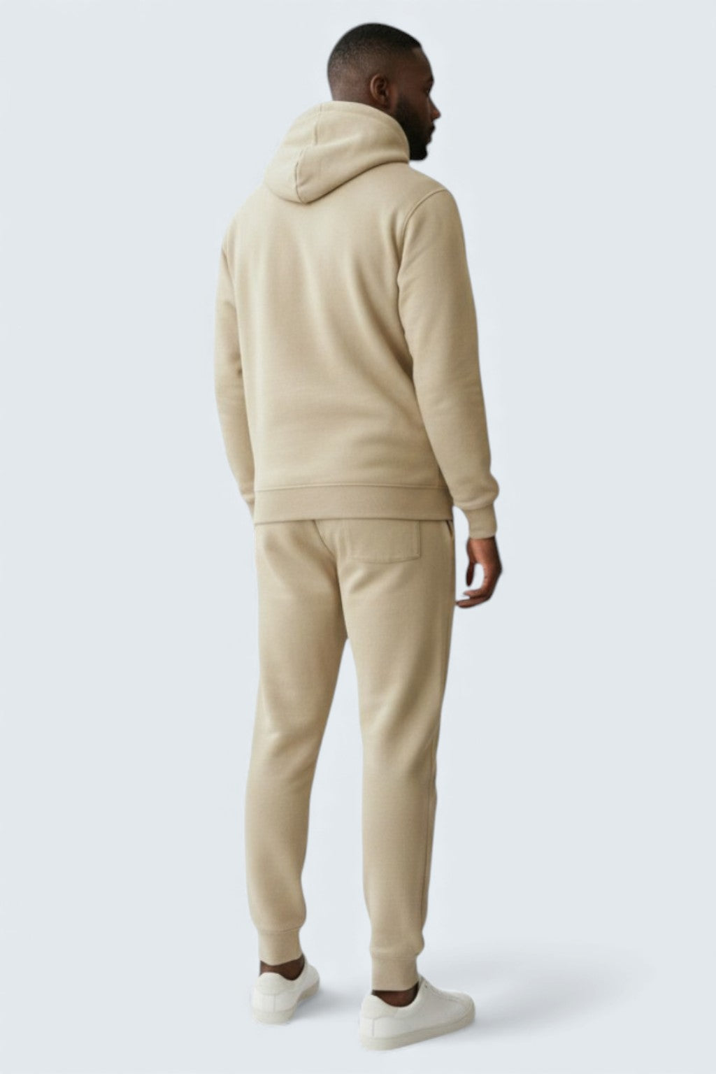 Beige Heavy Blend Fleece Sweat suit for Men | Men’s Fleece Sweatsuit