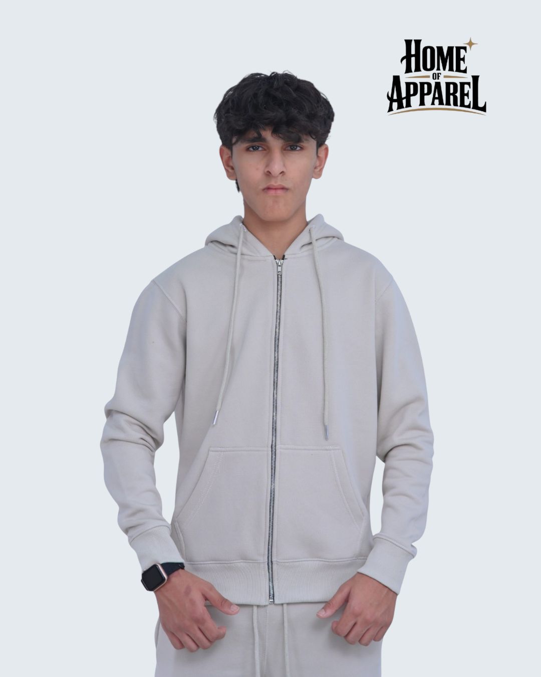Heavy Weight  Cotton Fleece Zip Up Hoodies