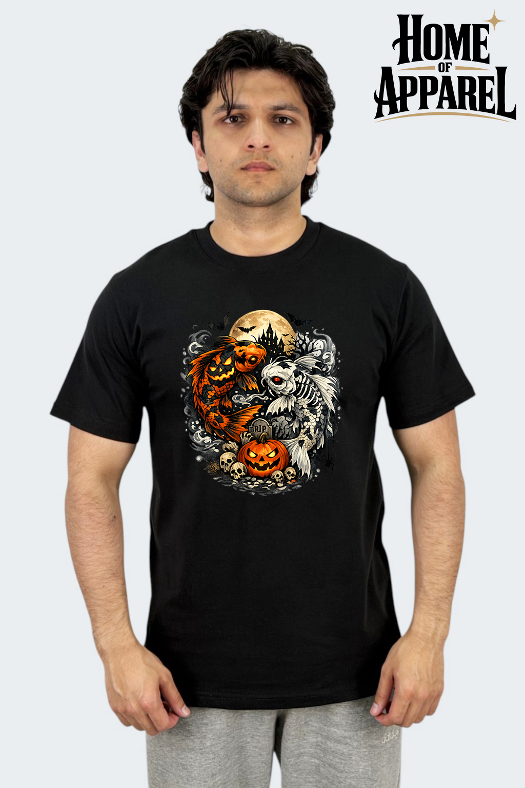 Halloween Unisex Graphic T-Shirt – 100% Cotton | Soft Short Sleeve Spooky Tee