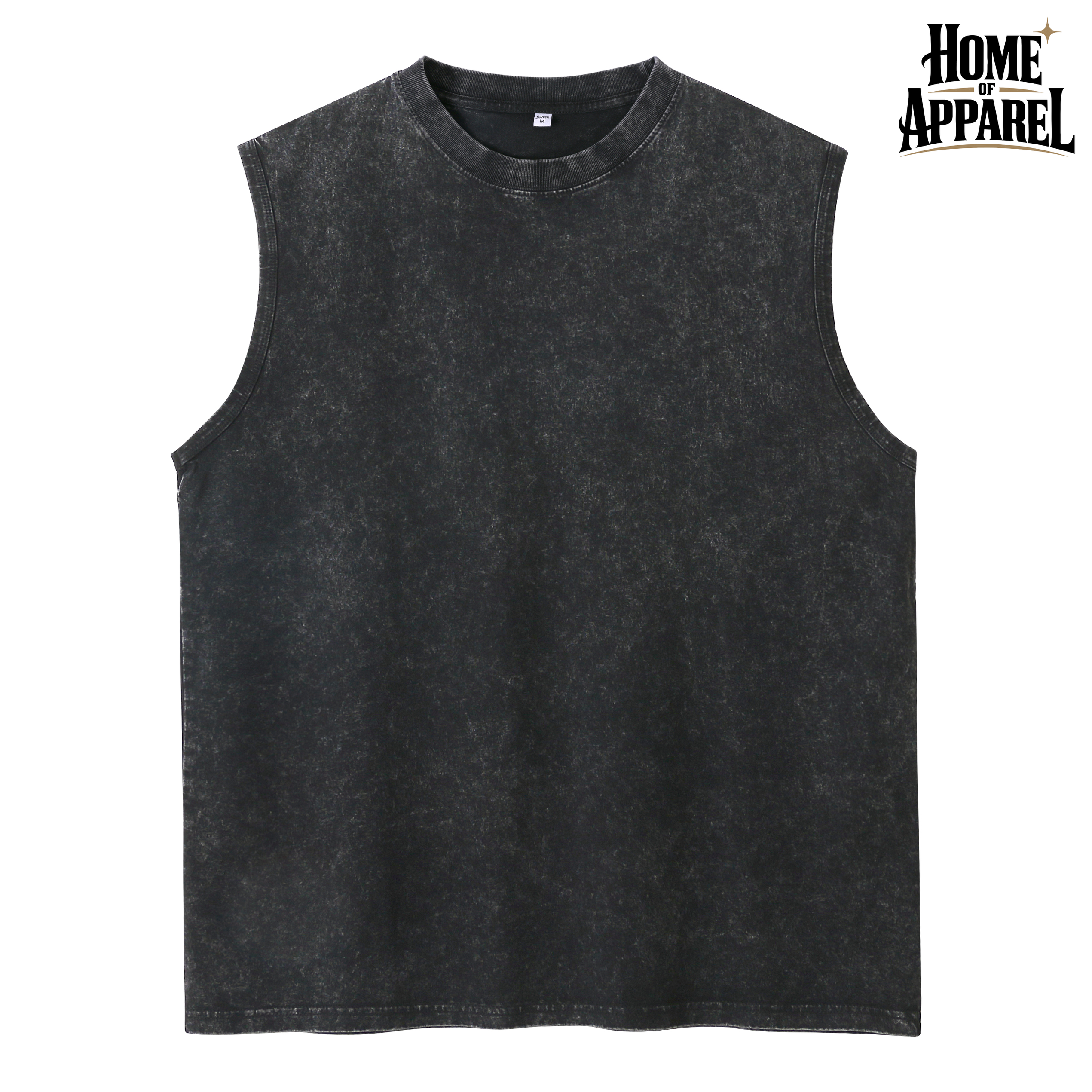 7.4oz Men’s Vintage Washed Sleeveless Tank Top – 100% Cotton Gym & Casual Vest