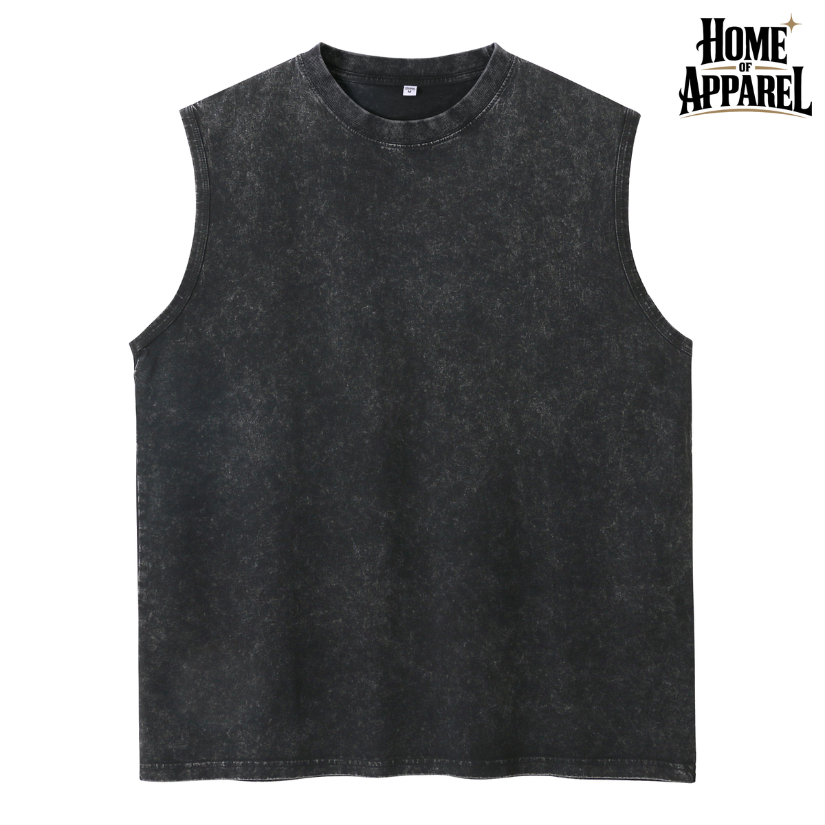 7.4oz Men’s Vintage Washed Sleeveless Tank Top – 100% Cotton Gym & Casual Vest