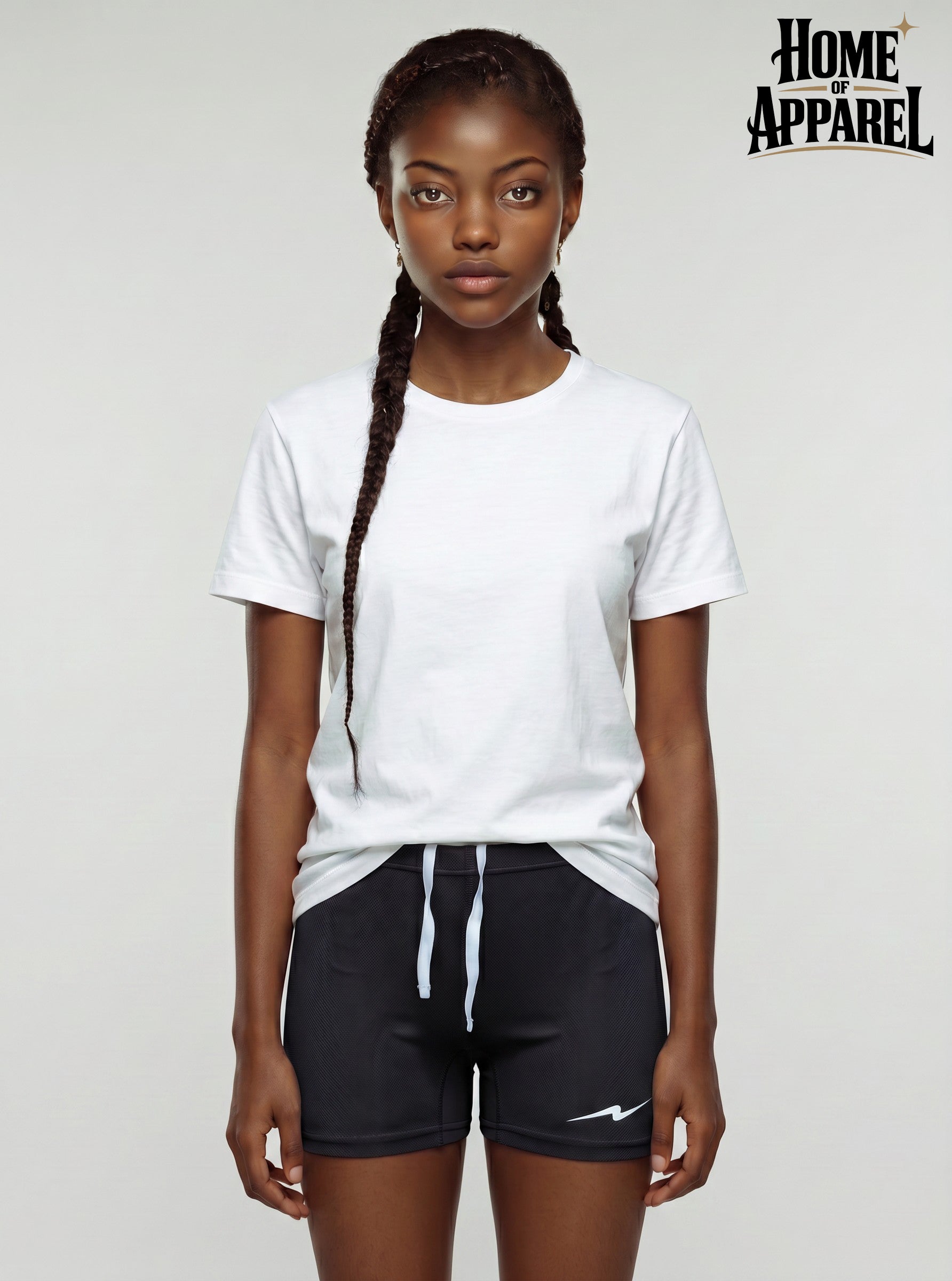 Youth Girls Volleyball Shorts – Lightweight Polyester Sportswear