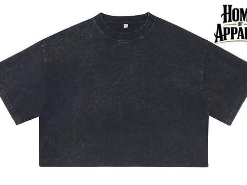 Women's oversized 100% cotton vintage washed crop top, image 5