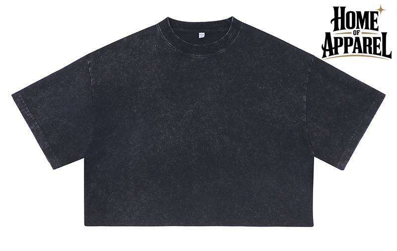 Women's oversized 100% cotton vintage washed crop top, image 5