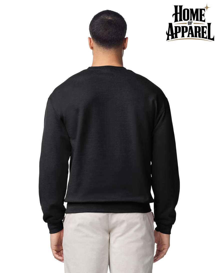 Gildan 18000 Heavy Blend unisex crewneck sweatshirt, back view