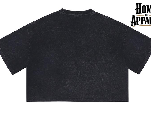 Women's oversized 100% cotton vintage washed crop top, image 6