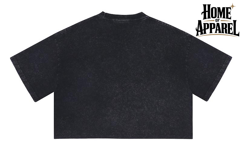 Women's oversized 100% cotton vintage washed crop top, image 6