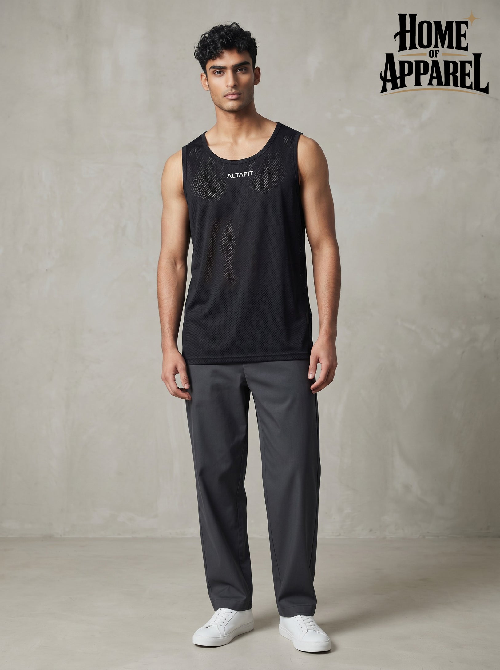 Men's Mesh Tank Top | 100% Polyester | Lightweight Activewear