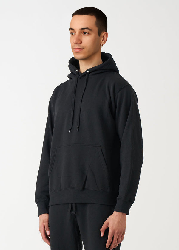 Black Heavy Blend Fleece Hooded Sweatshirt