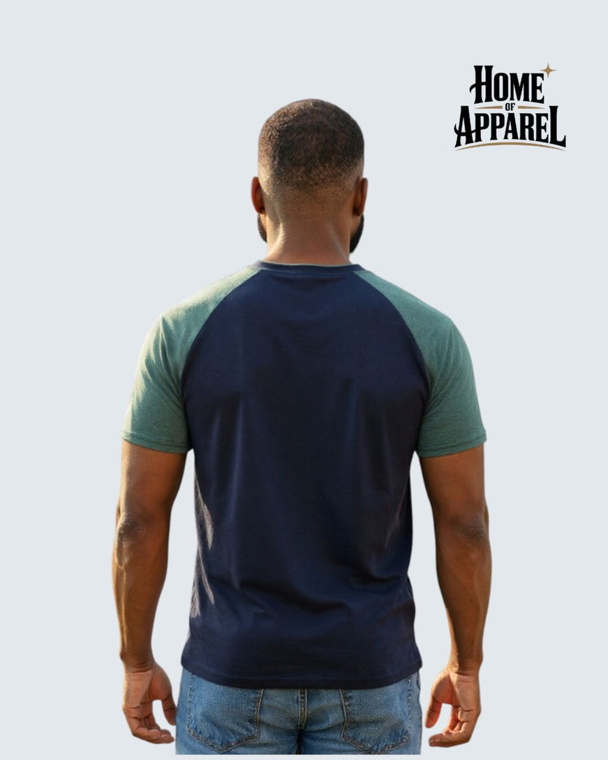 Cotton Jersey Contrast Raglan T-Shirt