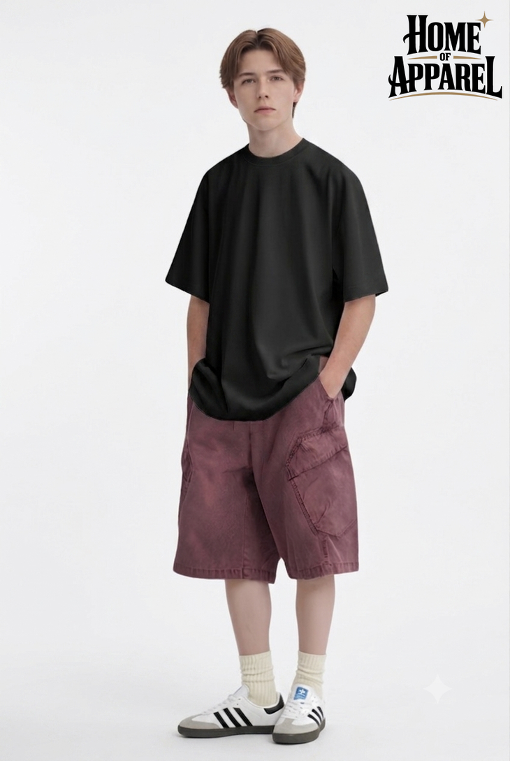11.2oz Unisex Oversized Garment Dyed T-Shirt – 100% Cotton Heavyweight Tee