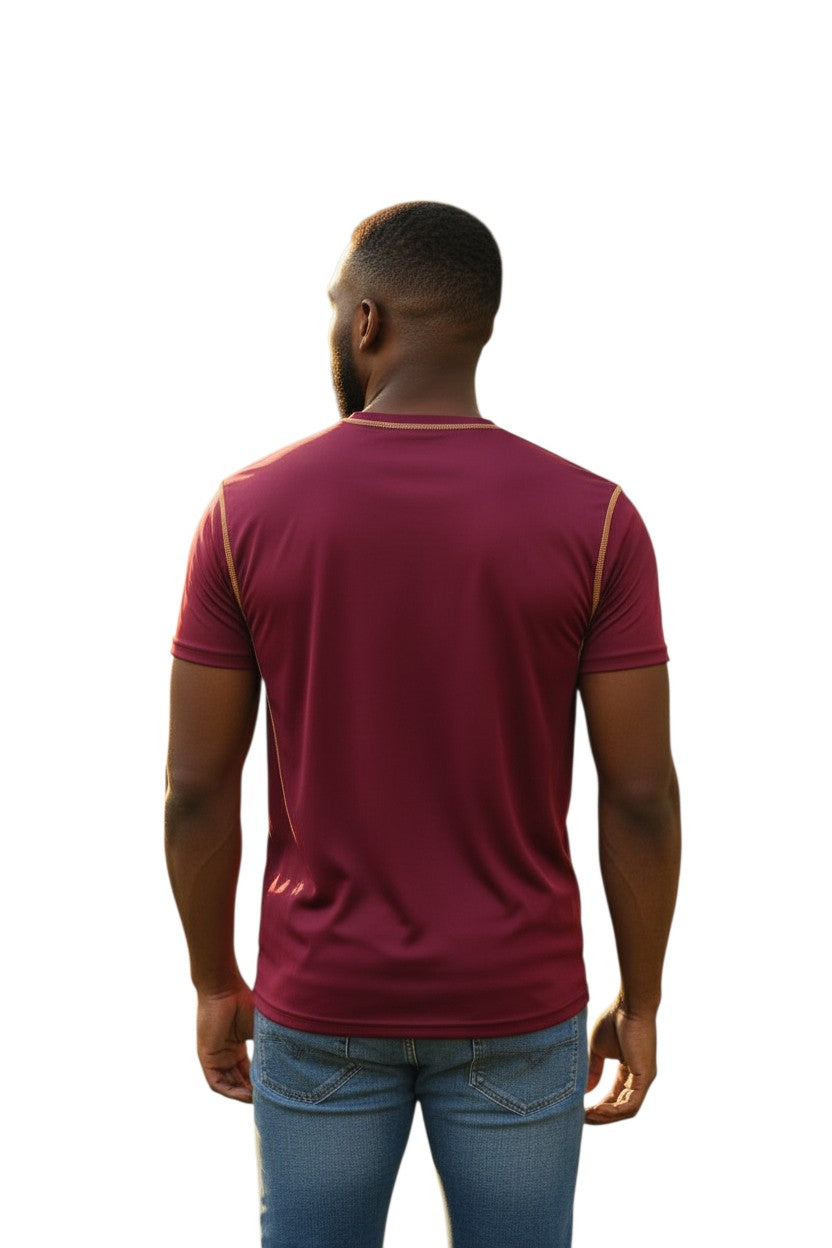 Contrast Stitch Dri Fit Mesh T-Shirt