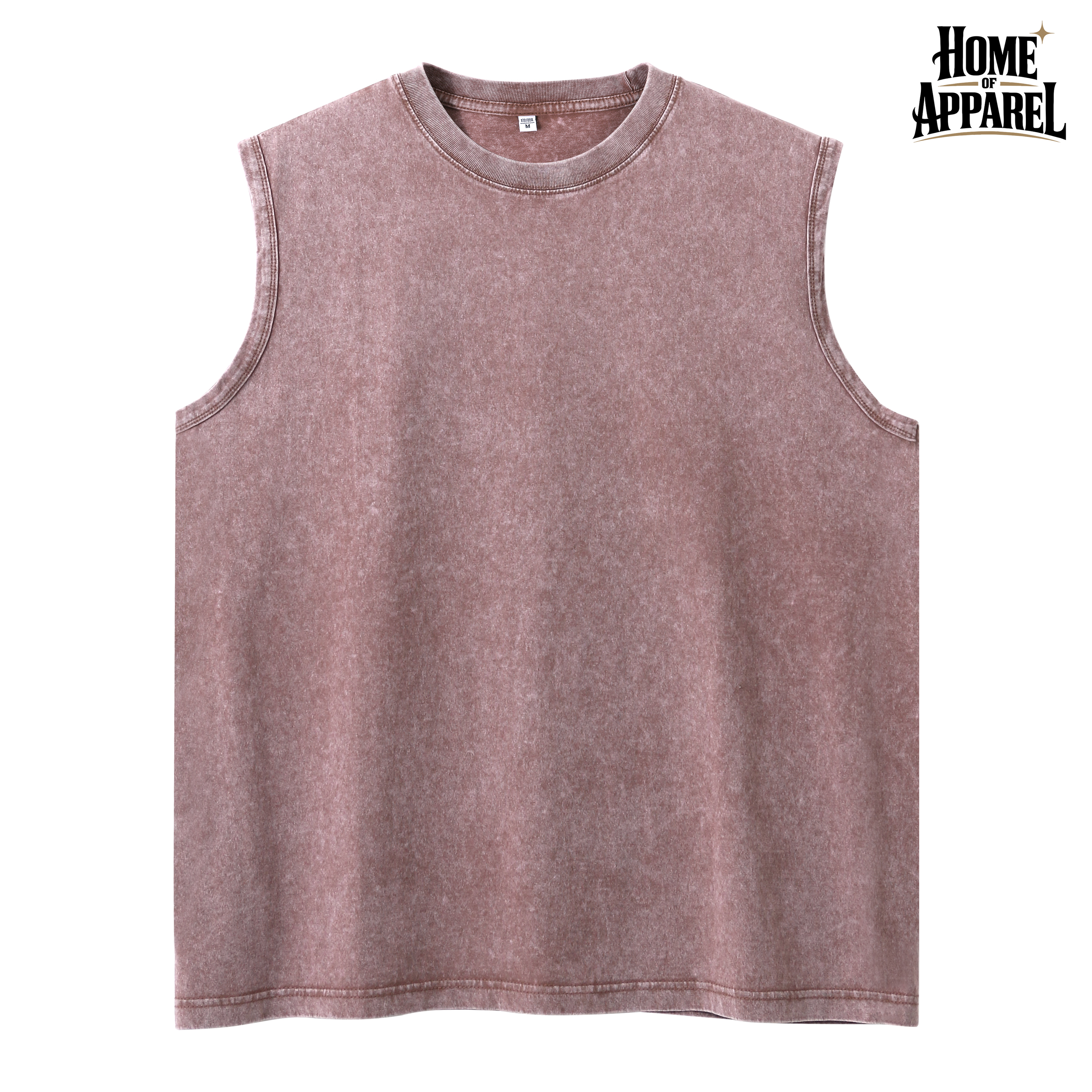 7.4oz Men’s Vintage Washed Sleeveless Tank Top – 100% Cotton Gym & Casual Vest
