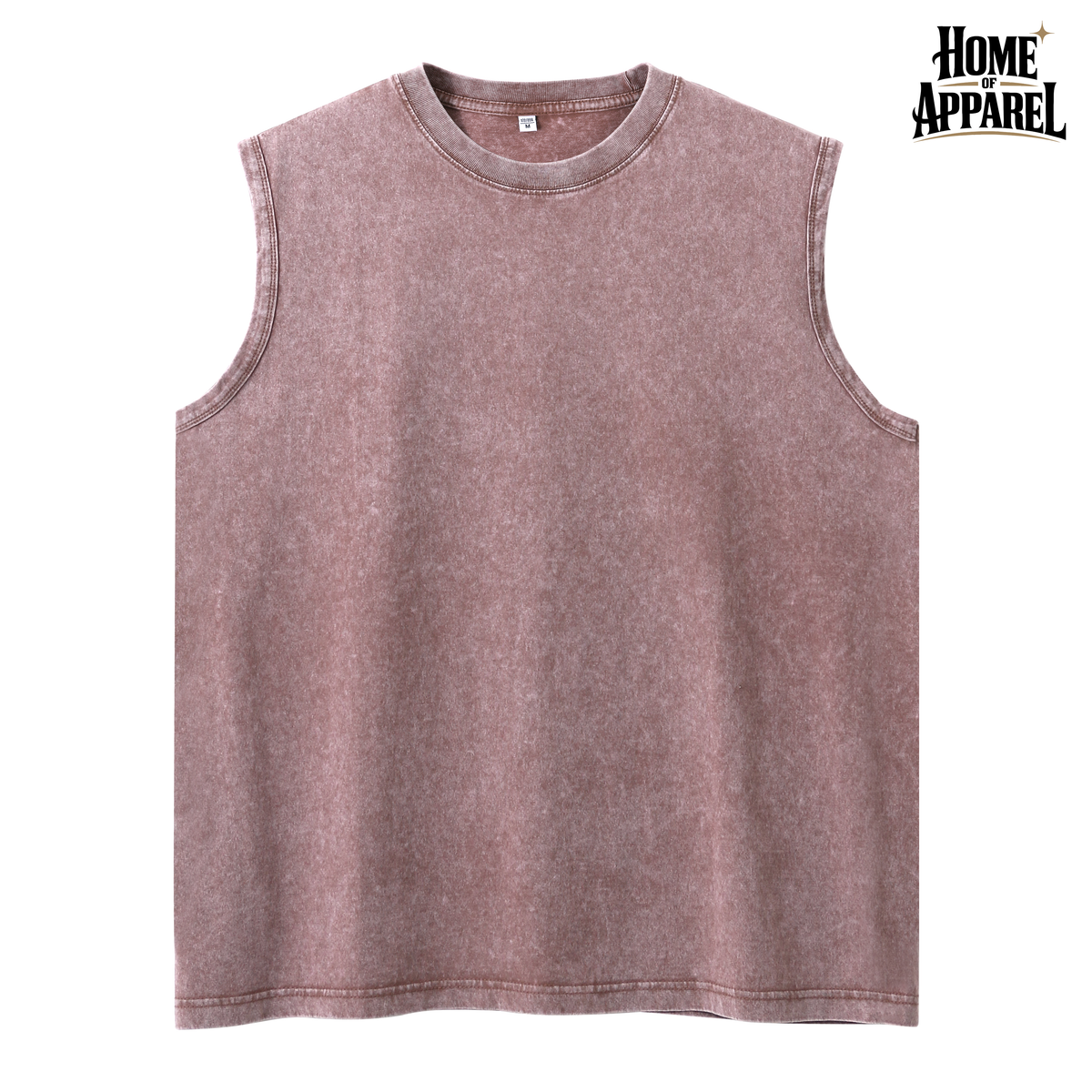 7.4oz Men’s Vintage Washed Sleeveless Tank Top – 100% Cotton Gym & Casual Vest
