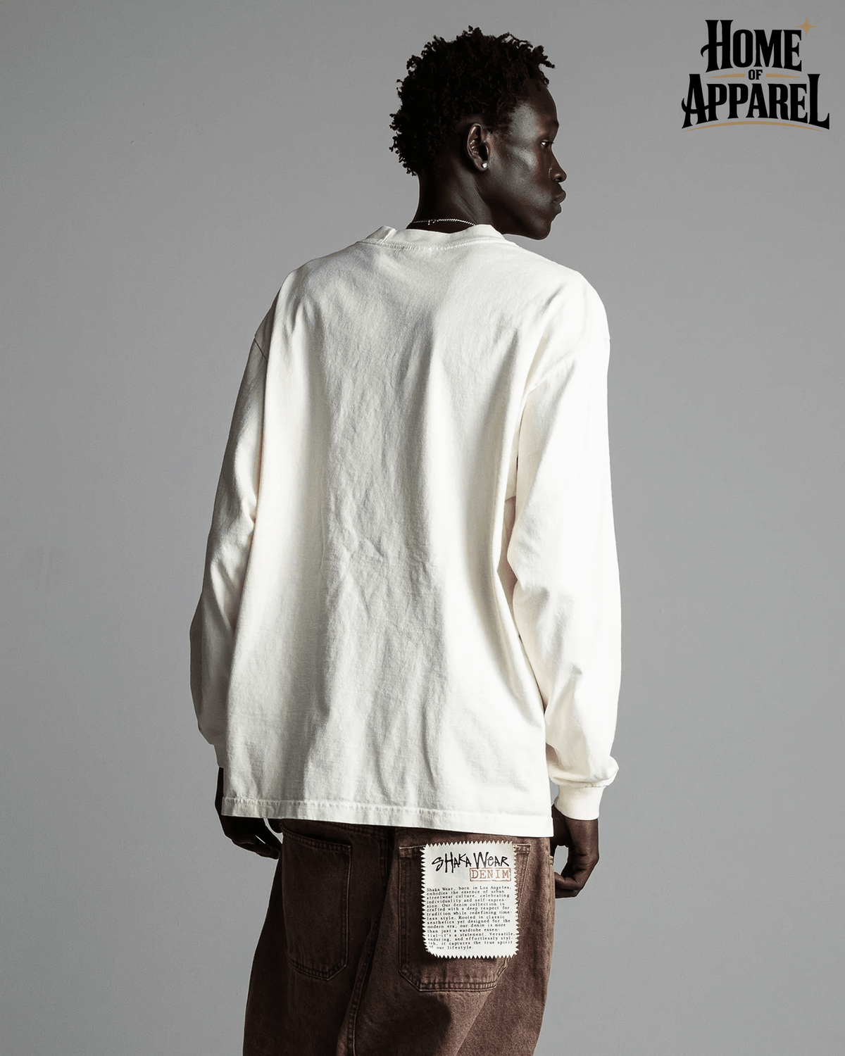 Shaka Wear Max Heavyweight garment-dyed long sleeve T-shirt, image 10