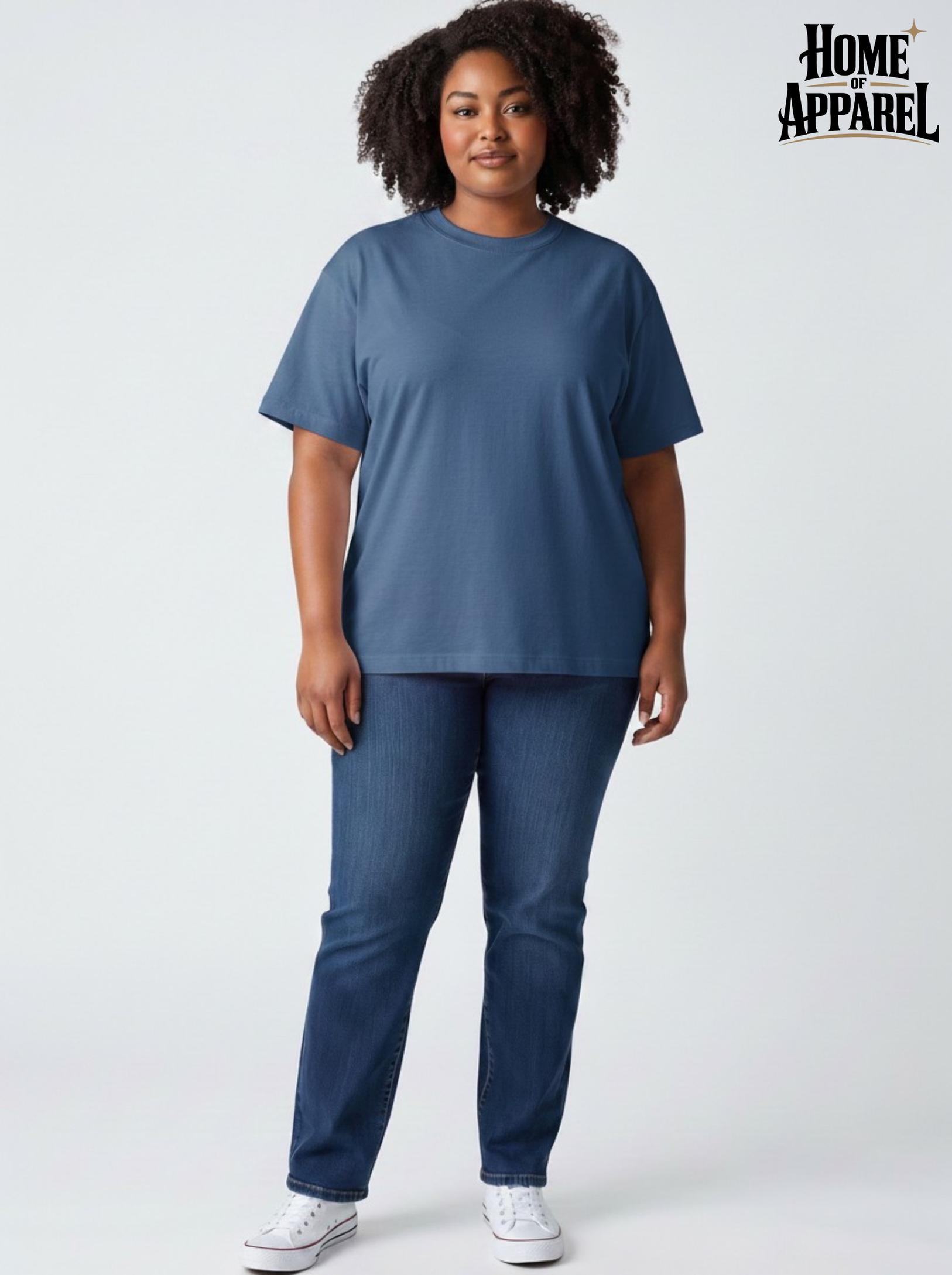 260GSM Unisex Washed Oversized Heavyweight T-Shirt – Cotton Short Sleeve Tee