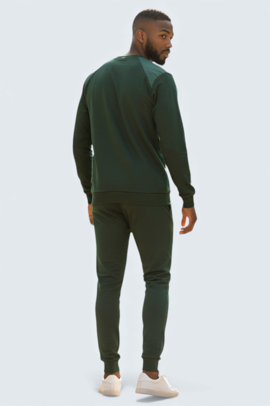 Green Polyester fleece Sweat suit for Men | Men’s Green Sweat Suit