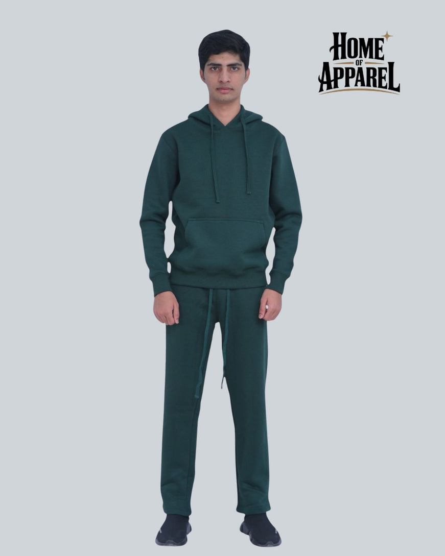 Green Heavy Weight Cotton Fleece SweatSuit