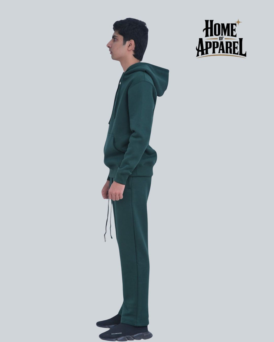 Green Heavy Weight Cotton Fleece SweatSuit