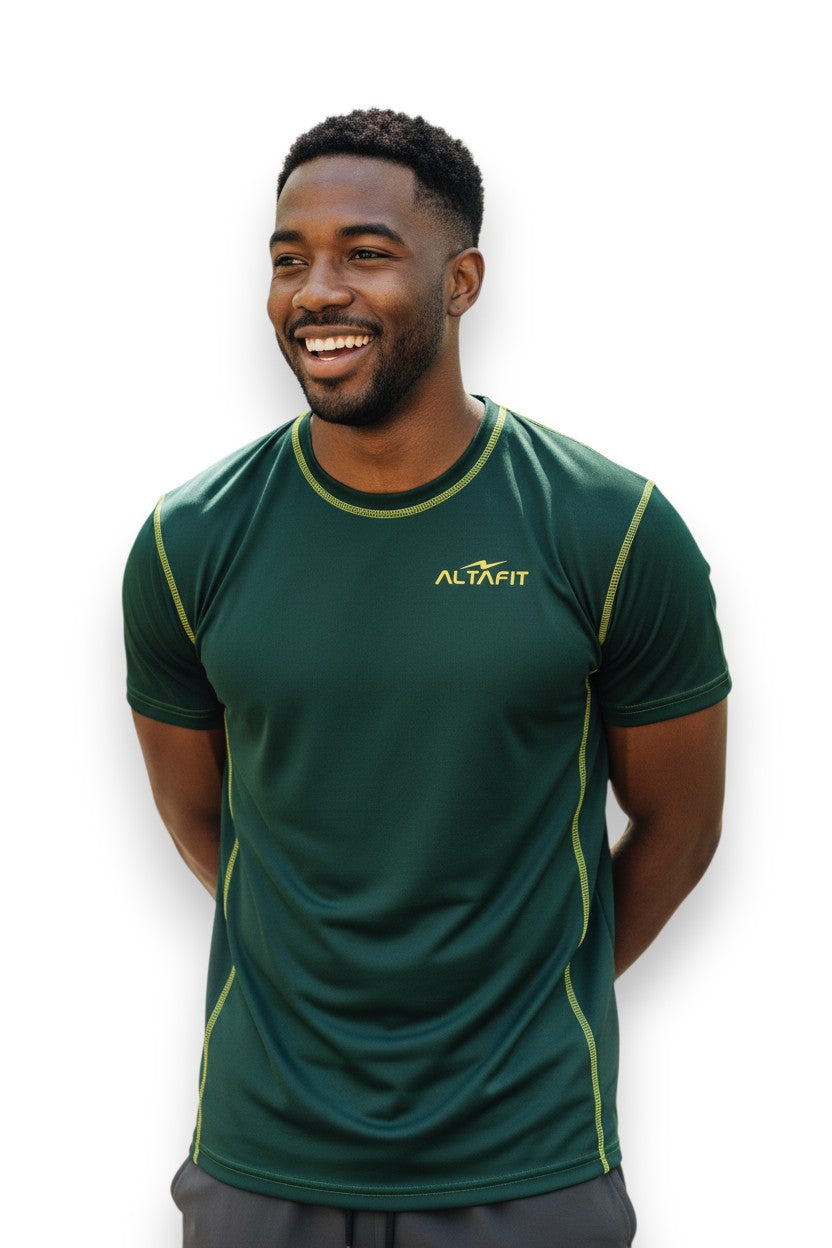 Contrast Stitch Dri Fit Mesh T-Shirt