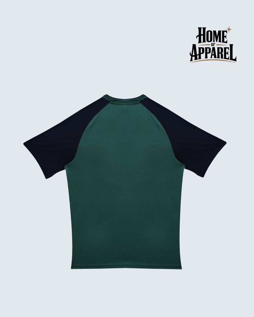 Cotton Jersey Contrast Raglan T-Shirt