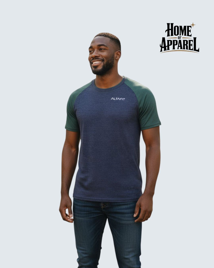 Cotton Jersey Contrast Raglan T-Shirt