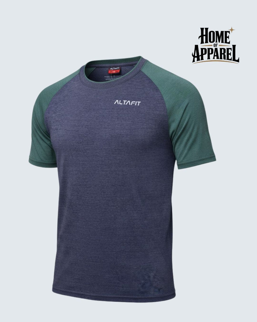Cotton Jersey Contrast Raglan T-Shirt