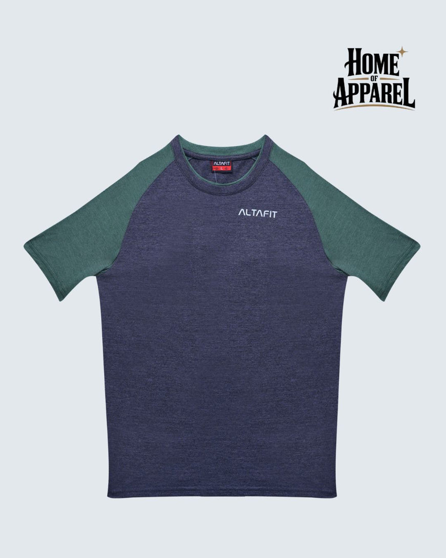 Cotton Jersey Contrast Raglan T-Shirt