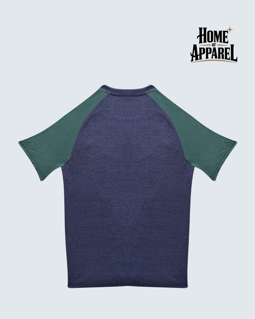 Cotton Jersey Contrast Raglan T-Shirt