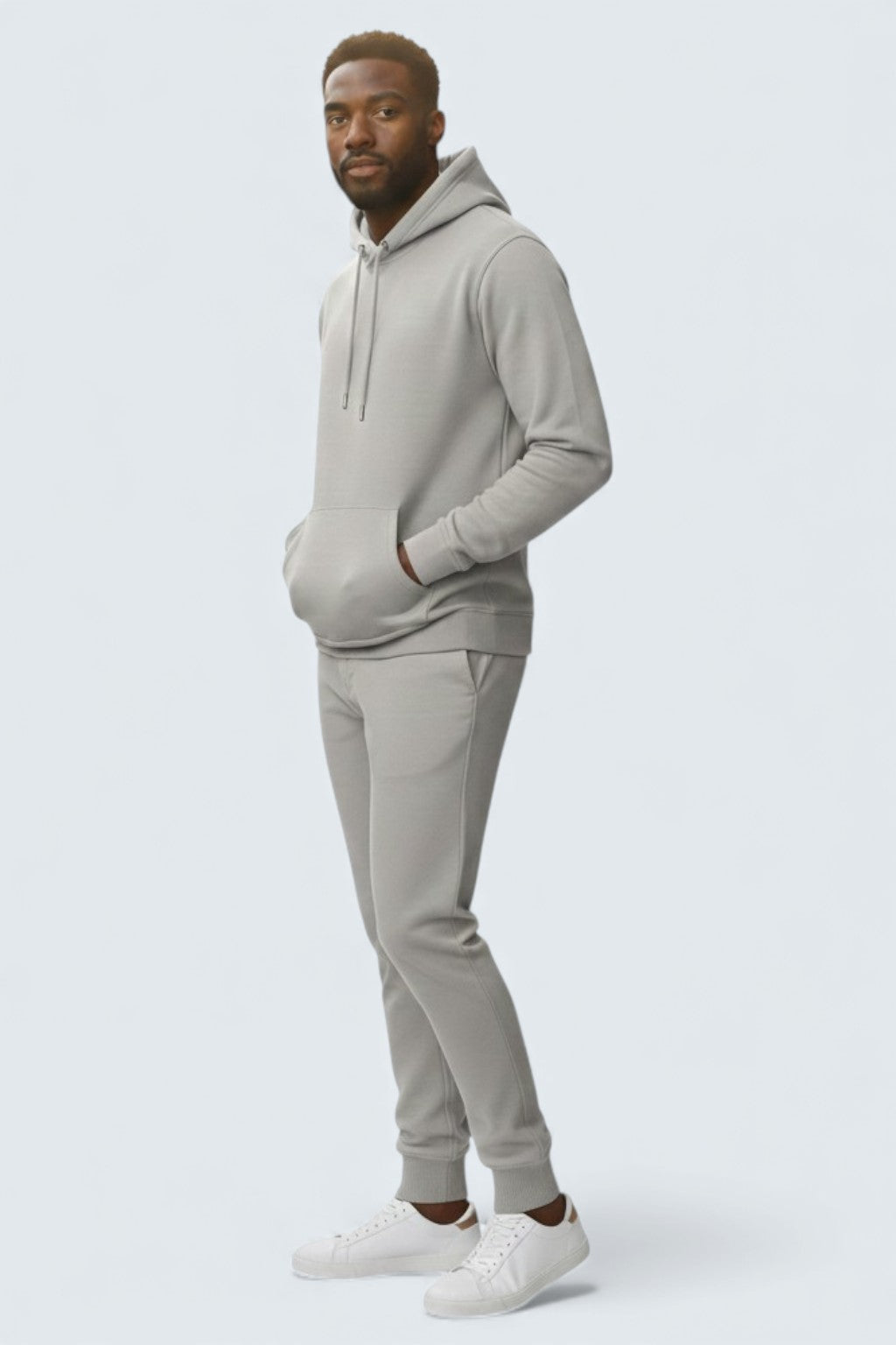 Light Grey Heavy Blend Fleece sweatsuit for Men | Men’s Grey Sweatsuit