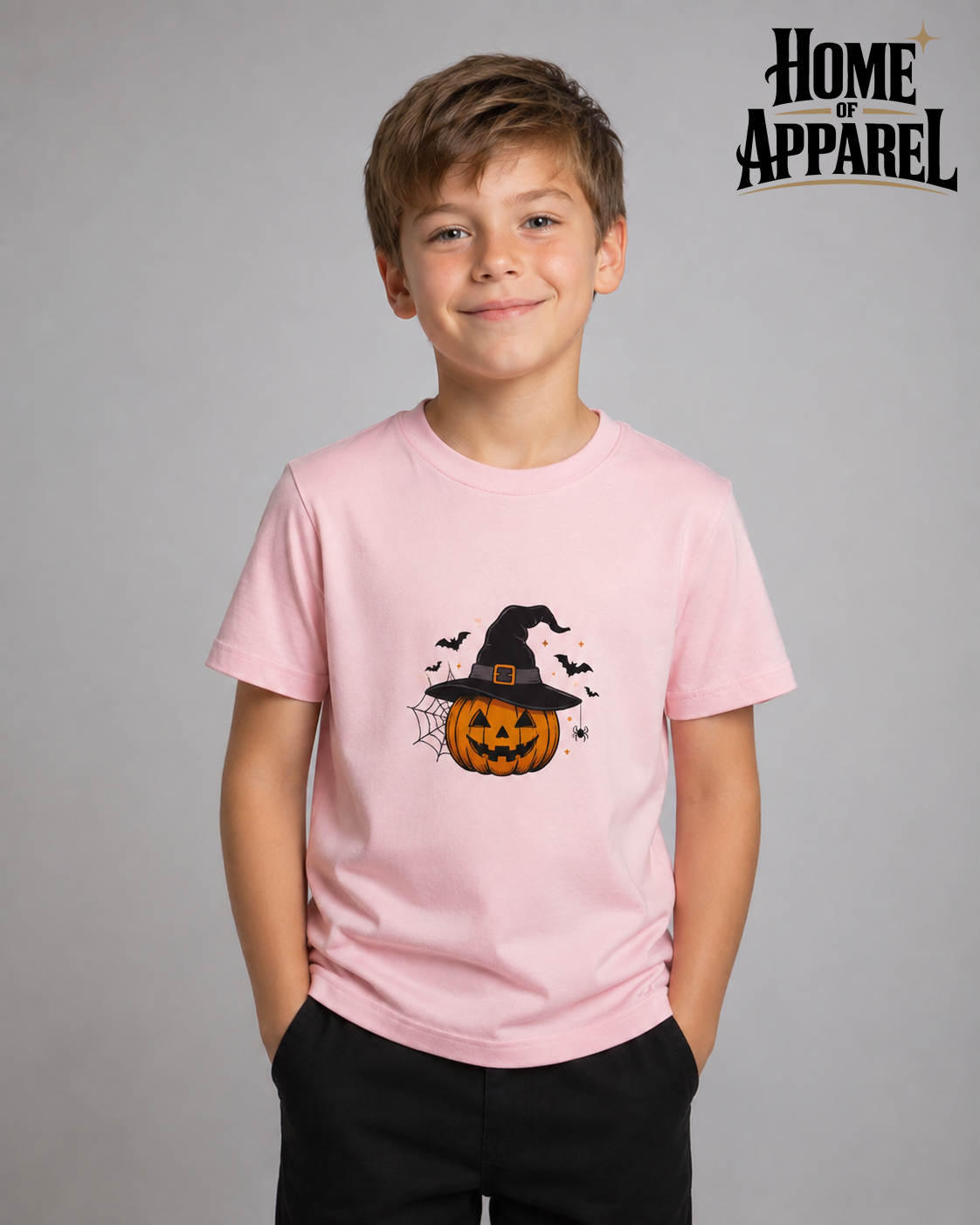 Halloween Youth Unisex T-Shirt – 100% Cotton Graphic Tee | Soft & Comfortable