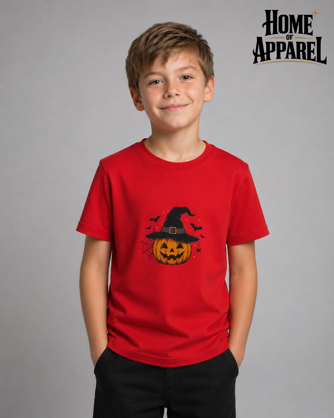 Halloween Youth Unisex T-Shirt – 100% Cotton Graphic Tee | Soft & Comfortable
