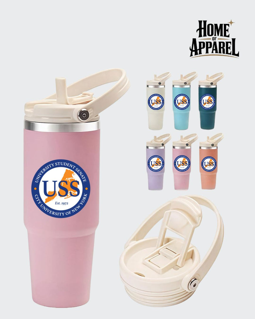 Insulated Travel Tumbler With a Flip-Top Lid (USS)