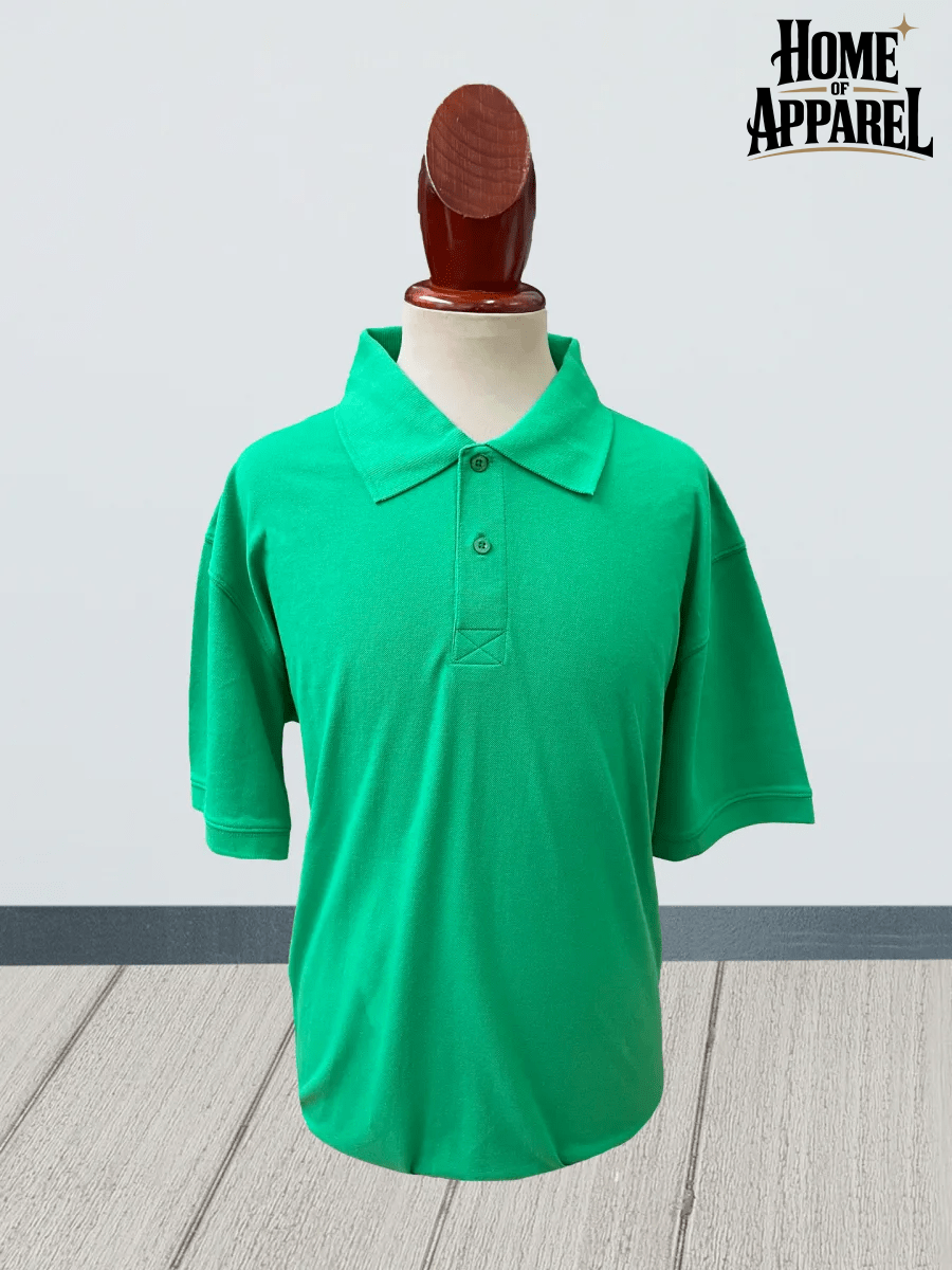 Durable 200 GSM Kelly green polo shirt fabric