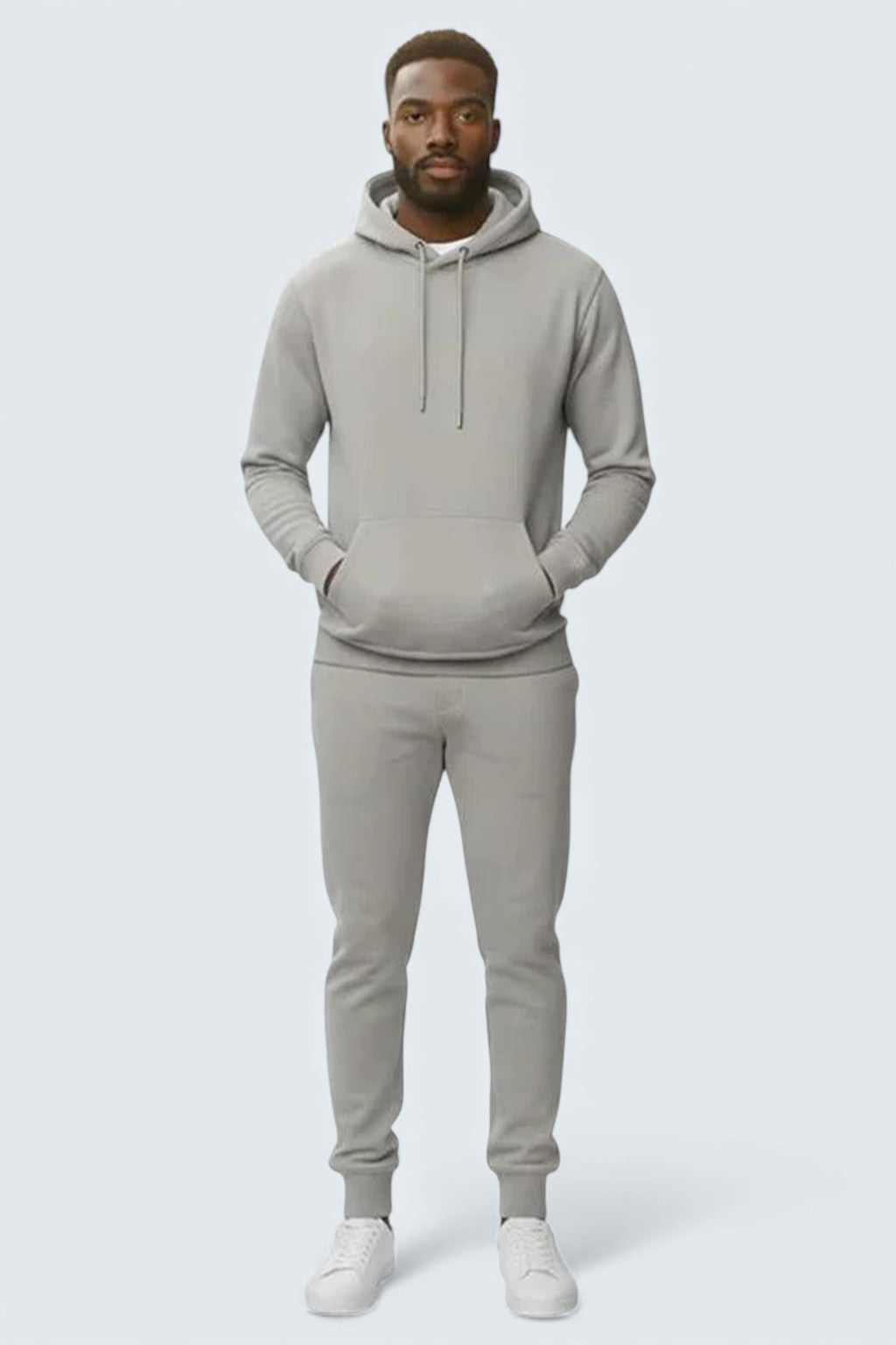 Light Grey Heavy Blend Fleece sweatsuit for Men | Men’s Grey Sweatsuit